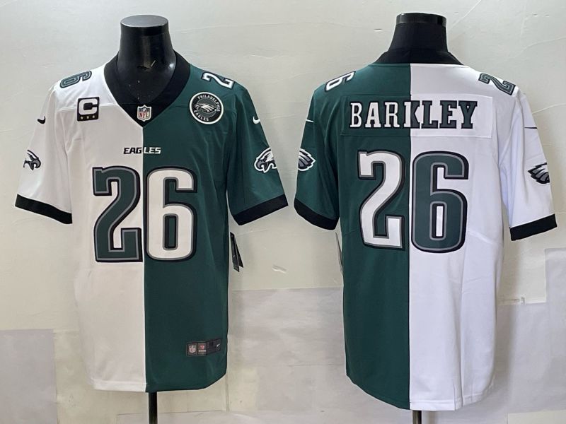 Men Philadelphia Eagles #26 Barkley green white Nike Limited NFL 2025 Jersey style 09
